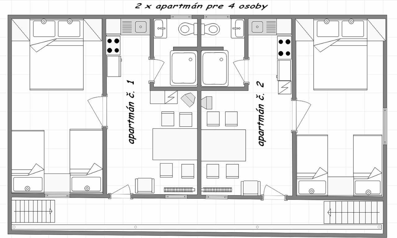 Apartmany Pri Studnicke Oravský Biely Potok エクステリア 写真